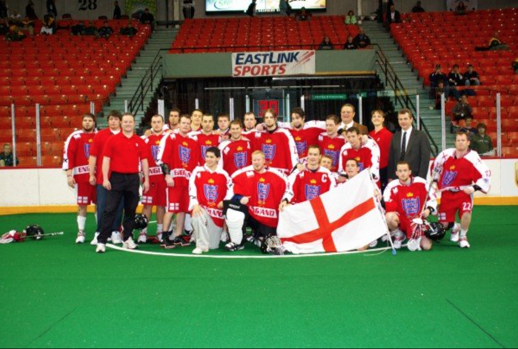 Wavey Playing Box lacrosse for England